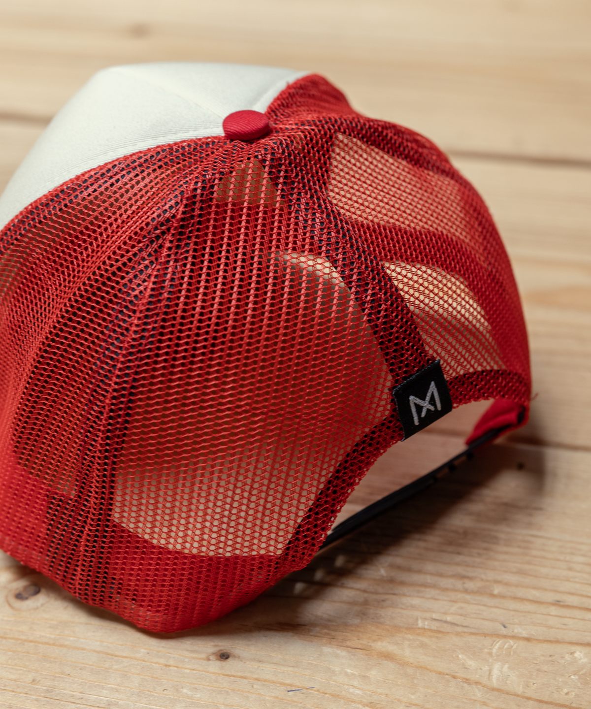 Red / Blue / Off White Snake Trucker Cap