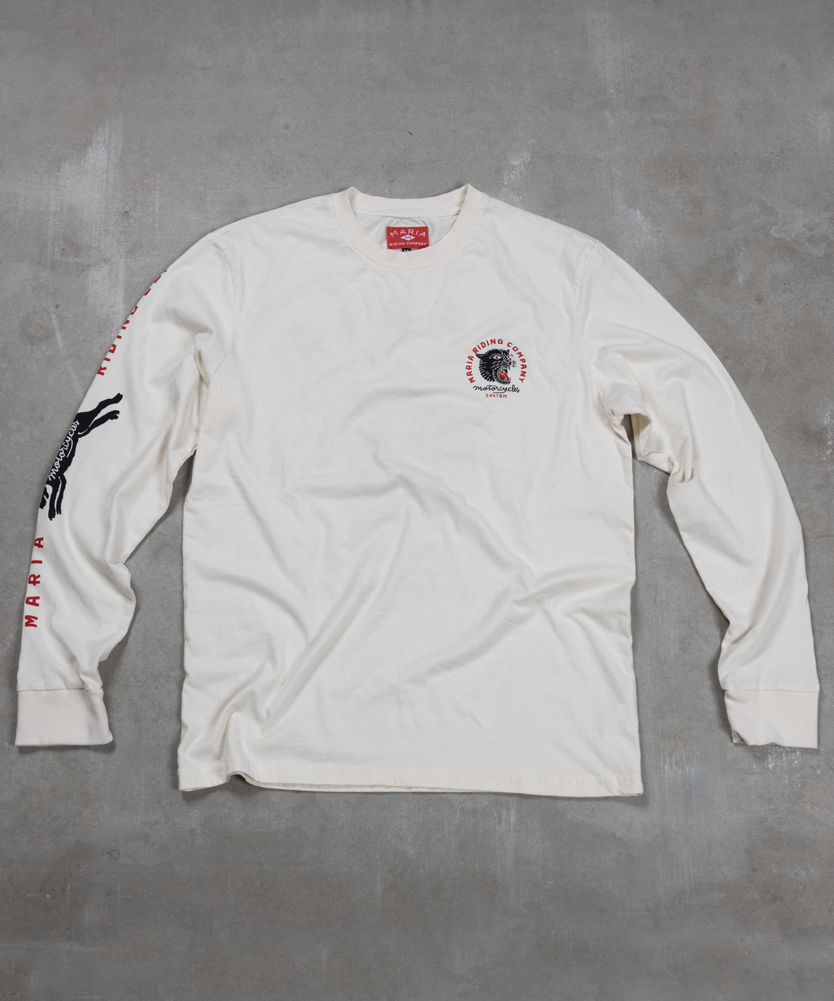 Panther Head Long Sleeve - Off White