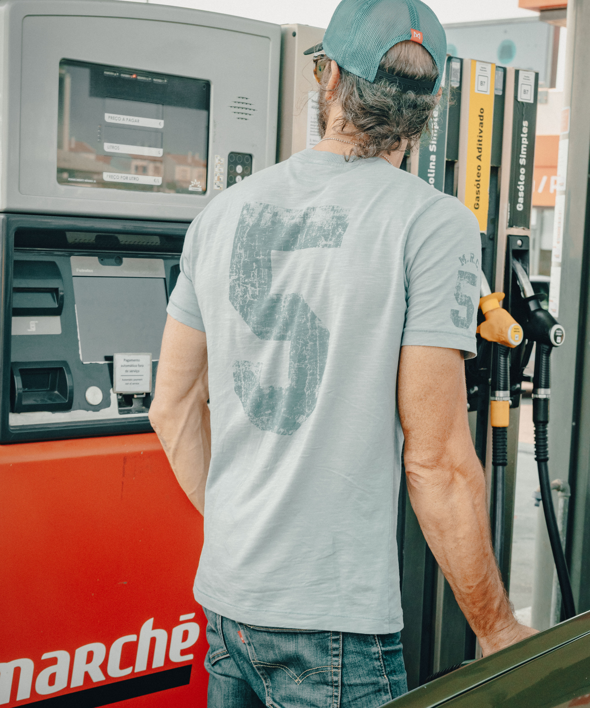 Pima Cotton Super T-shirt - Custom League - Desaturated Blue