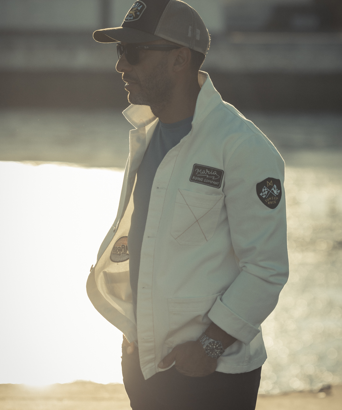 Maria Work Jacket - White