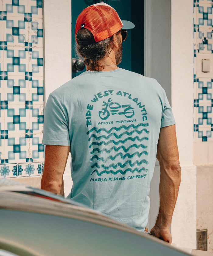 T-shirt - Ride West - Light Blue