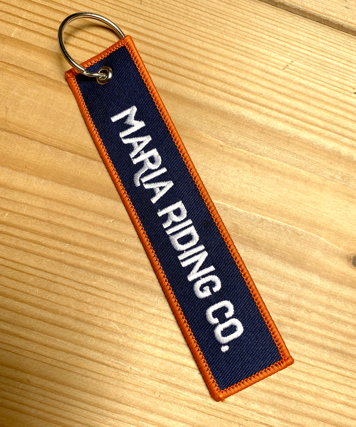 Stripe Keyring - Orange/Blue