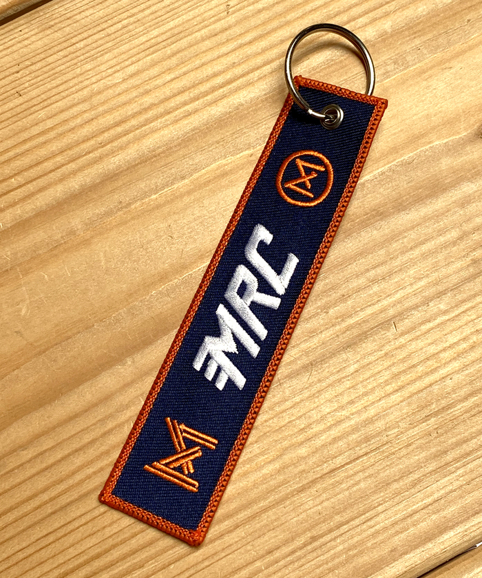 Stripe Keyring - Orange/Blue
