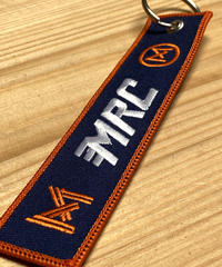 Stripe Keyring - Orange/Blue