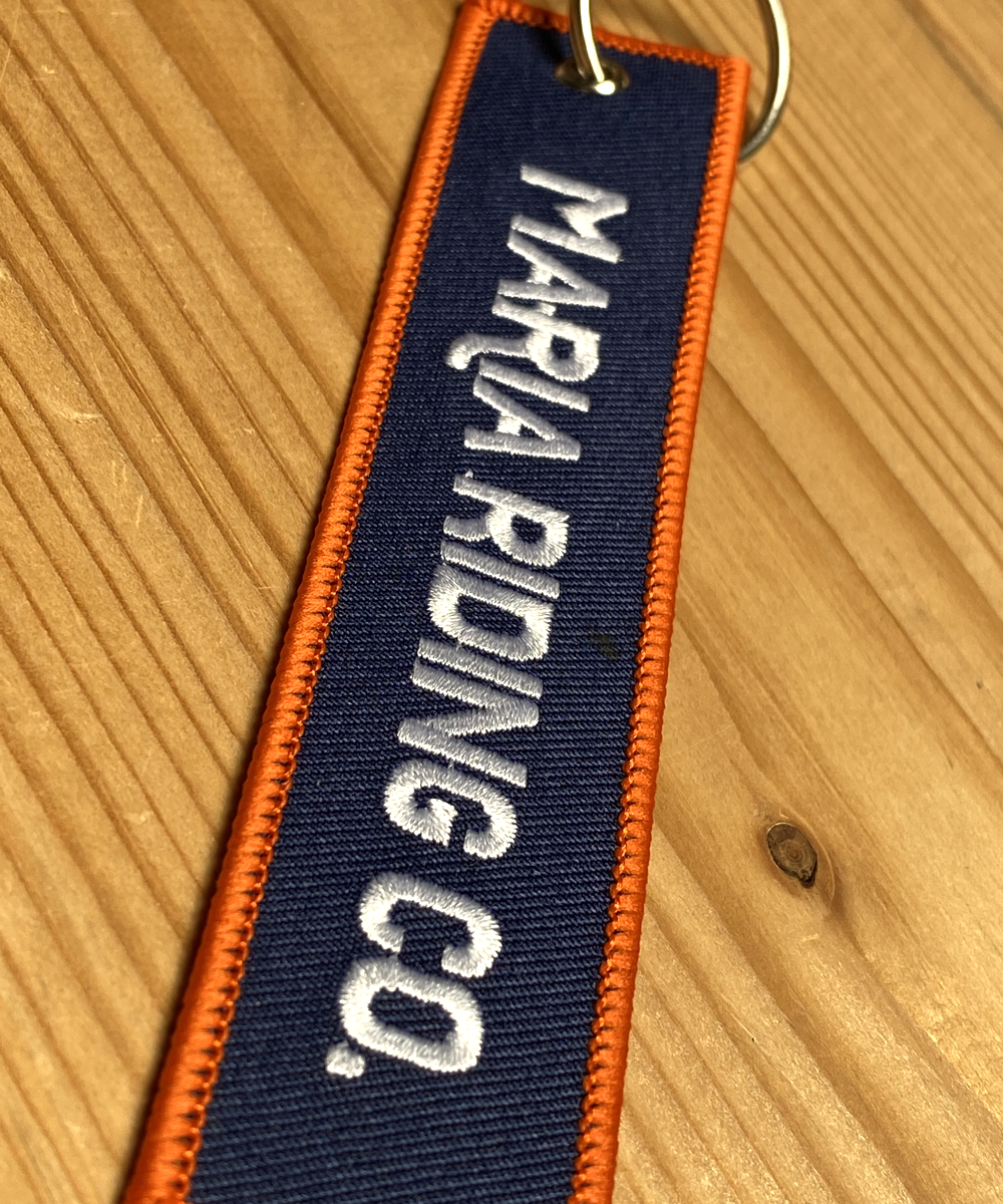 Stripe Keyring - Orange/Blue