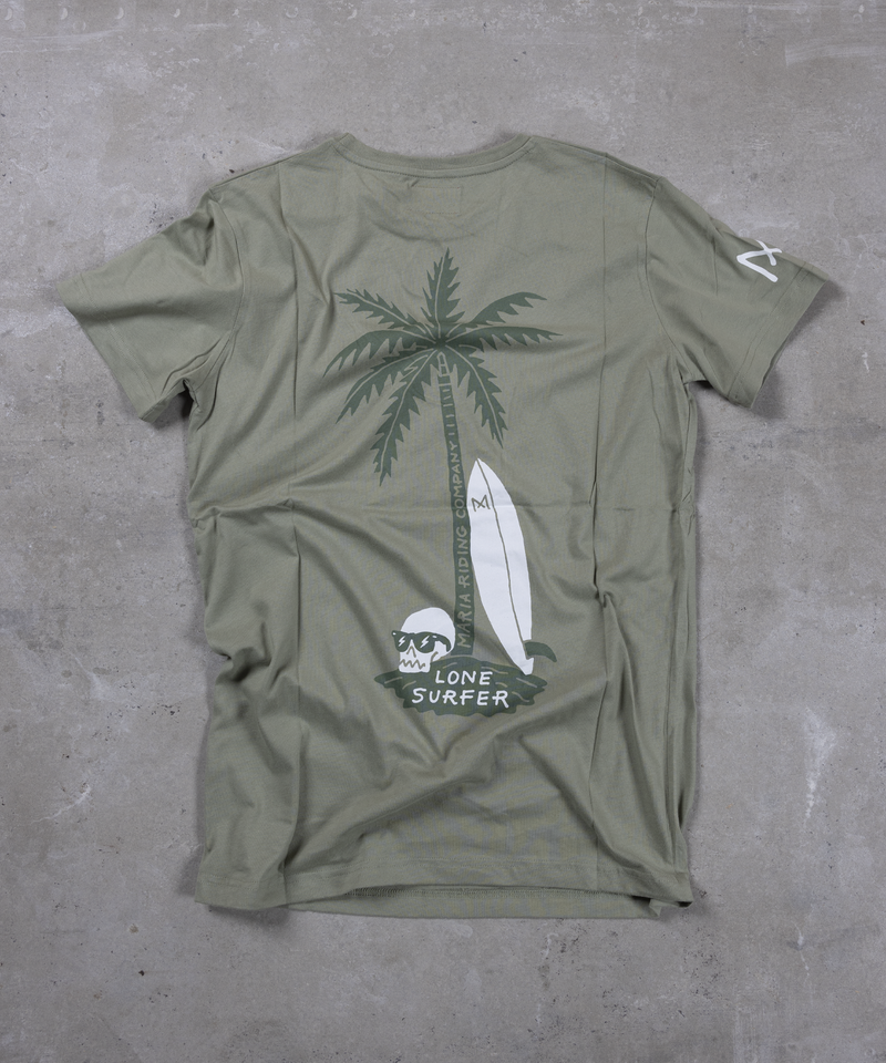 T-shirt - Lone Surfer - Olive