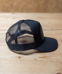 Black Spark Plug Trucker Cap