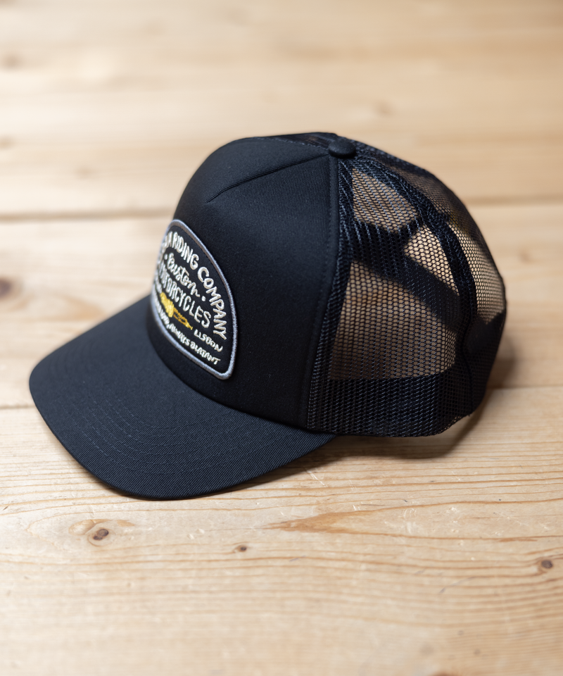 Black Spark Plug Trucker Cap