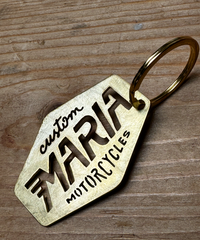 Brass Keyring - Maria Logo