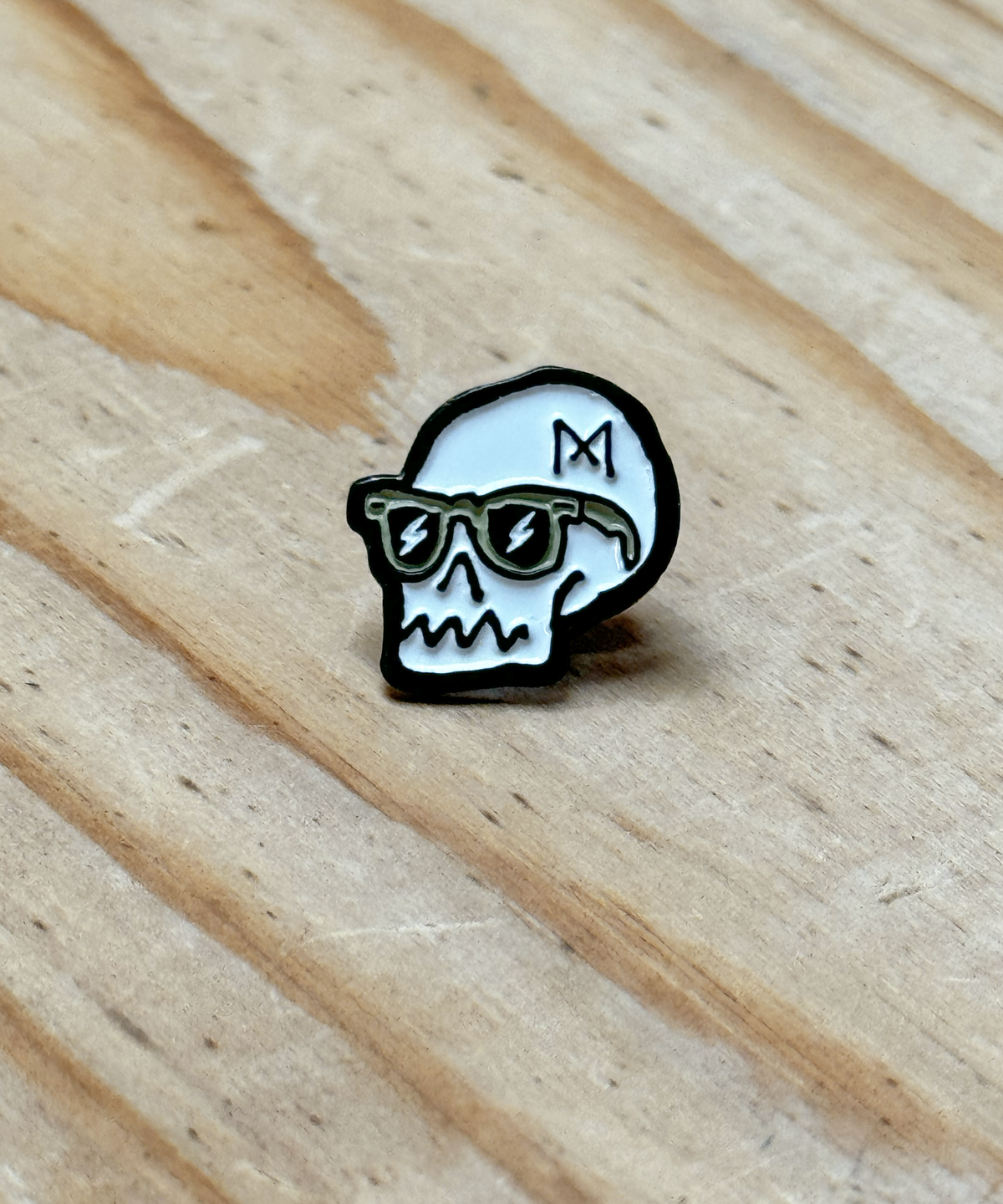 LAPEL PIN - Maria Skull - Black Nickel