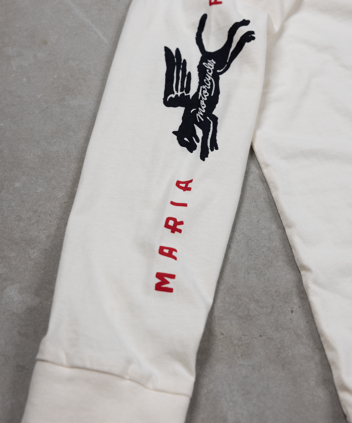 Panther Head Long Sleeve - Raw White