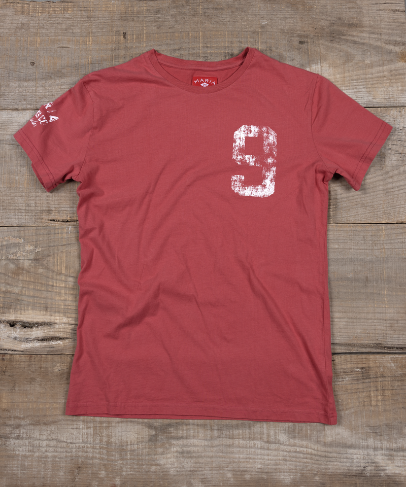 T-Shirt - Nine - Faded Red
