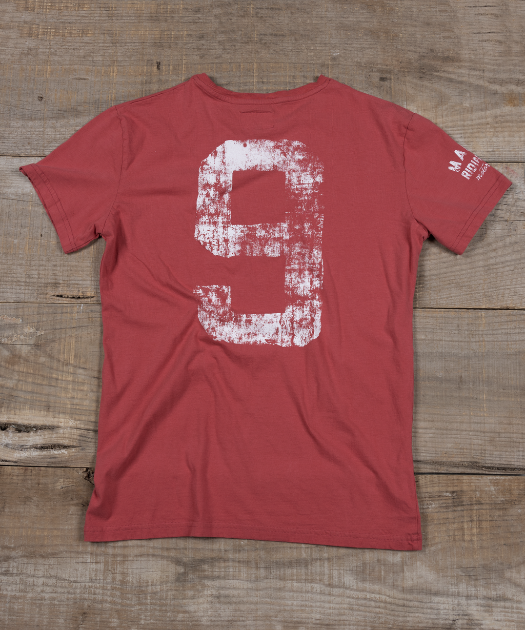 NEW!! T-Shirt - Nine - Faded Red
