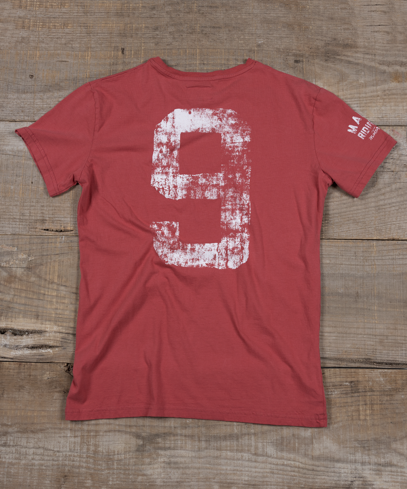 T-Shirt - Nine - Faded Red