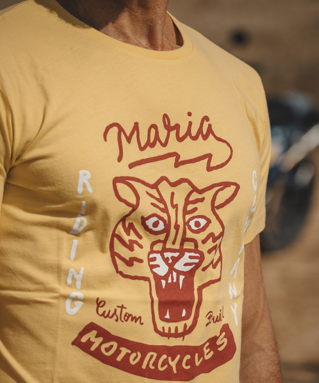 T-shirt - Mad Tiger - Yellow