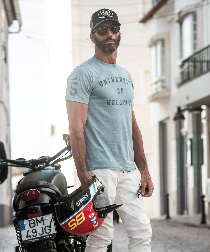 Pima Cotton Super T-shirt - Custom League - Desaturated Blue