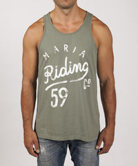 Men Top Tank - Army Green