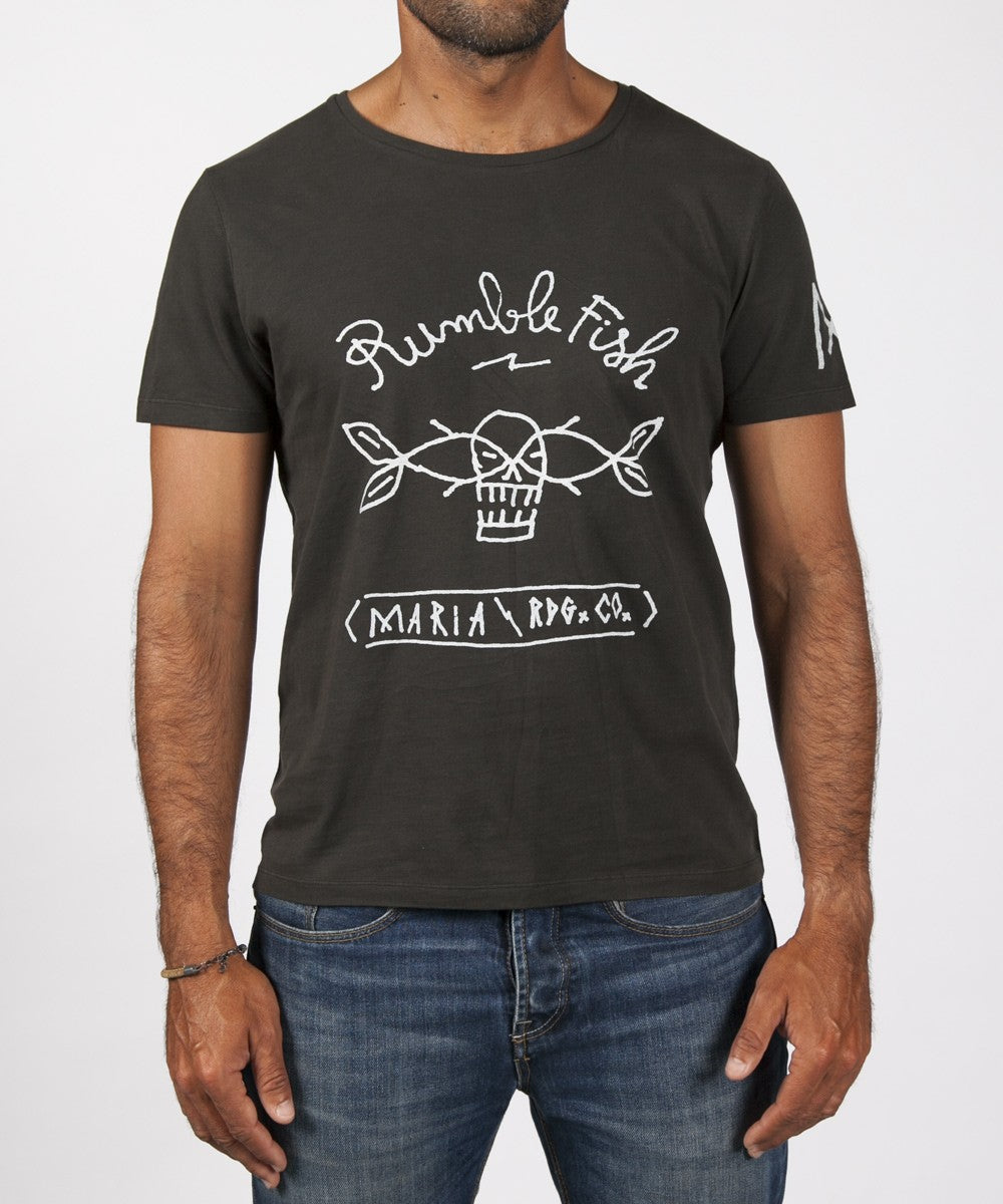 Men Rumble Fish T-Shirt - Black