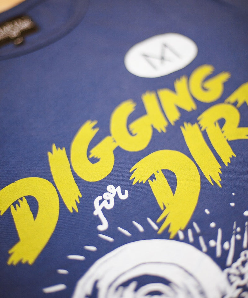 Men Digging for Dirt T-Shirt - Blue