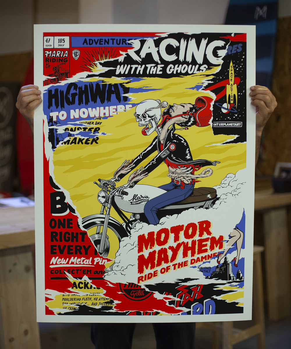 Artwork - Motor Mayhem – Maria Riding Company