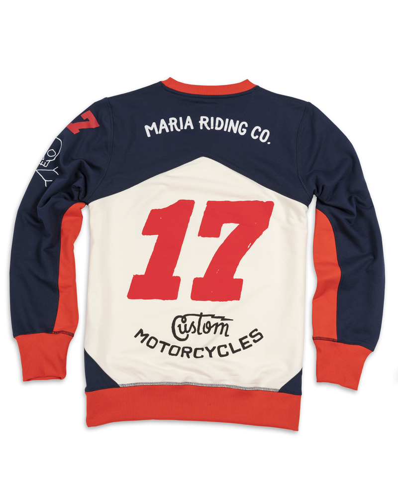 Men Racing Team Sweatshirt - Blue