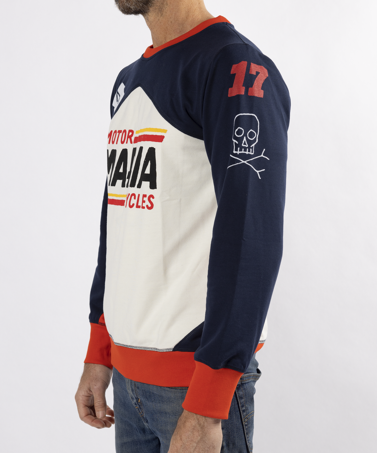 Men Racing Team Sweatshirt - Blue