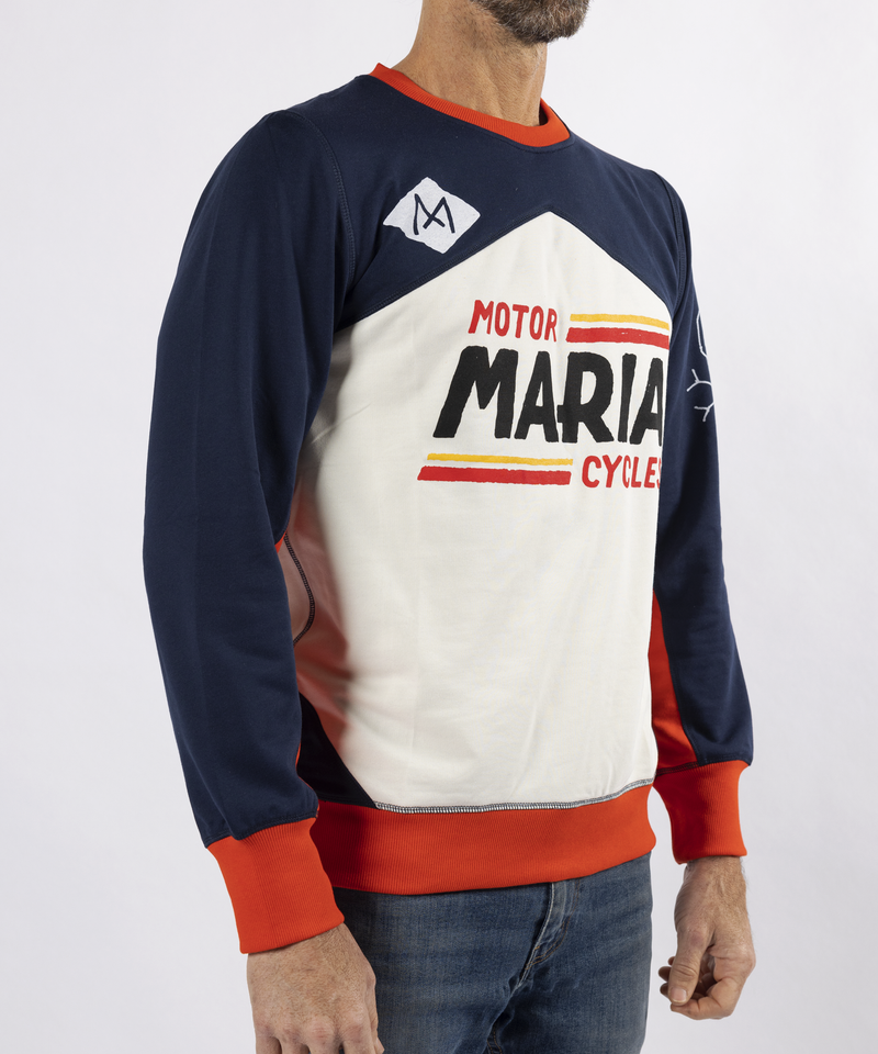 Men Racing Team Sweatshirt - Blue