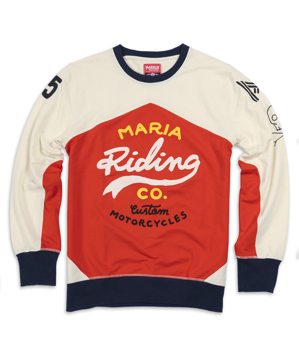 Men Racing Team Sweatshirt - Red