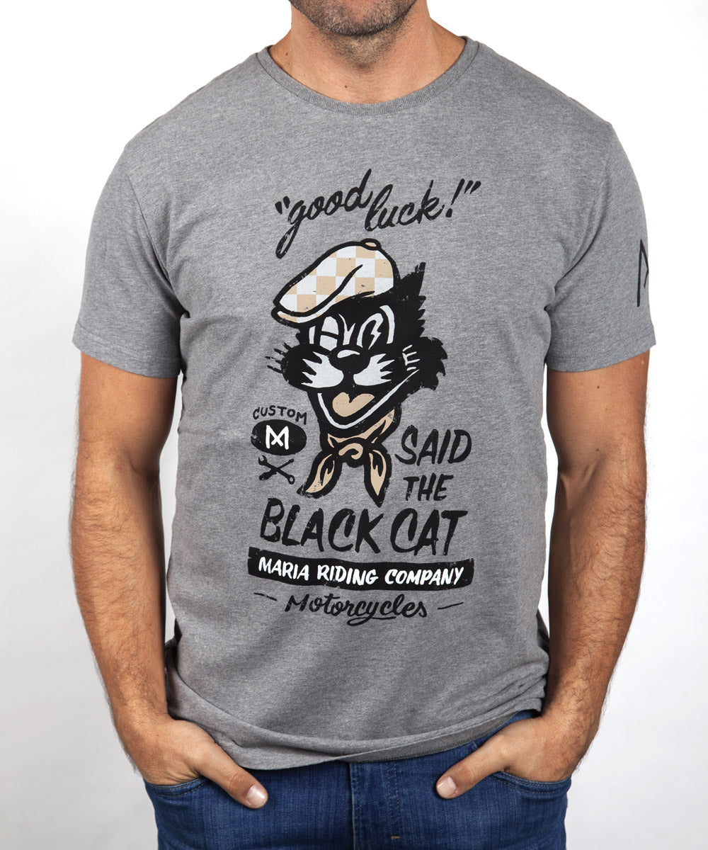 T-Shirt - Lucky Cat - Grey