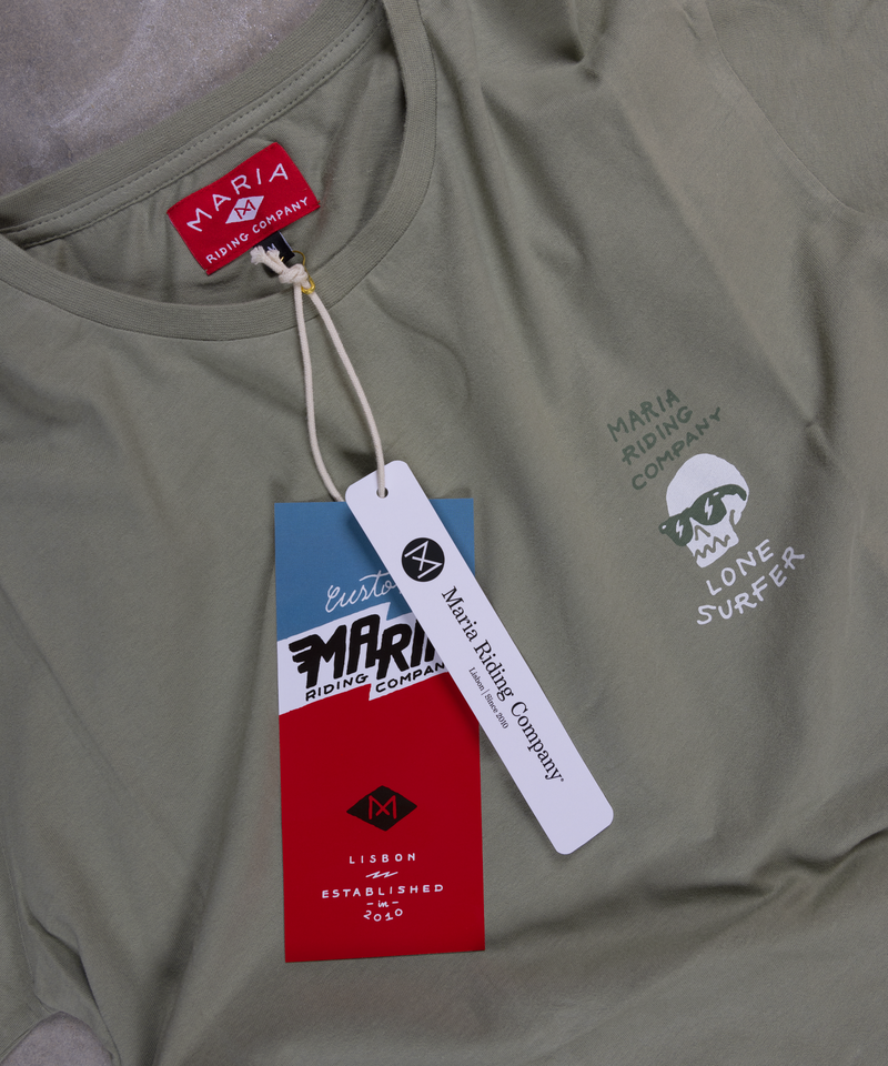 T-shirt - Lone Surfer - Olive