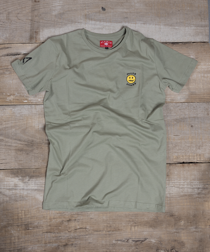 Men T-shirt - Power Stoked - Olive