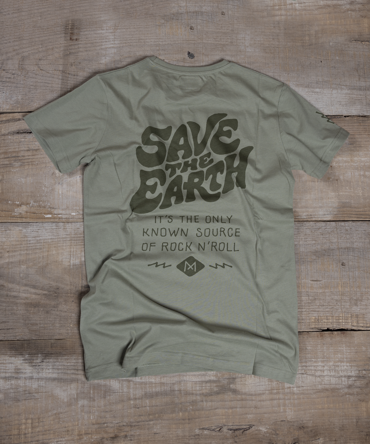 T-shirt - Save the Earth - Olive