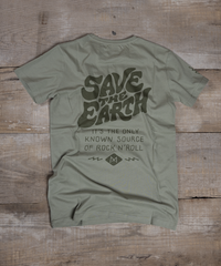 T-shirt - Save the Earth - Olive