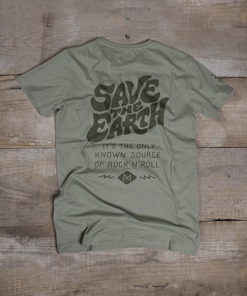 T-shirt - Save the Earth - Olive