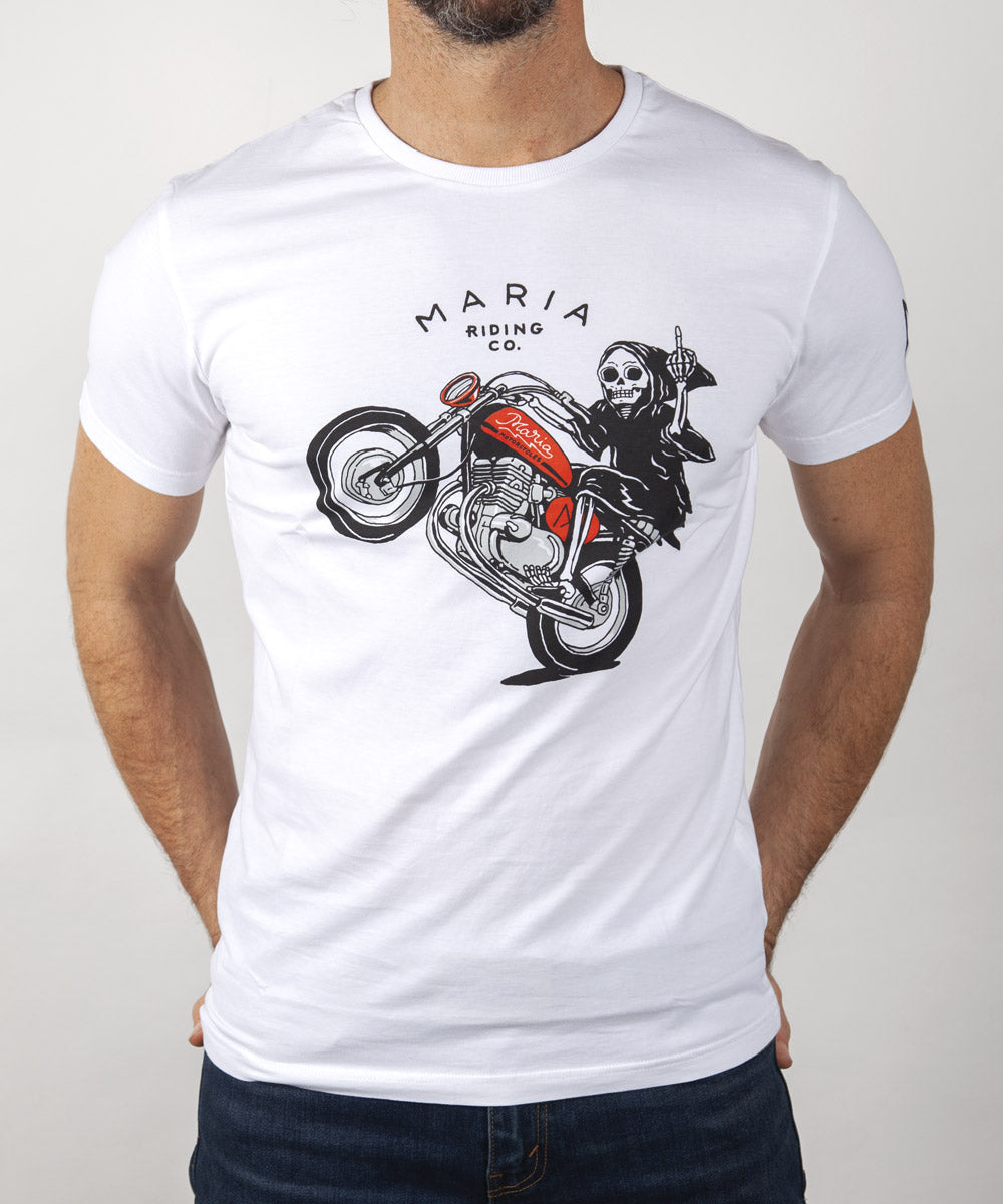 T-Shirt - Wheely Demon - White