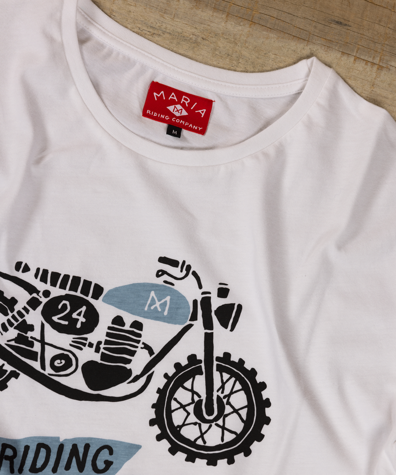 T-shirt - Old Scrambler - White