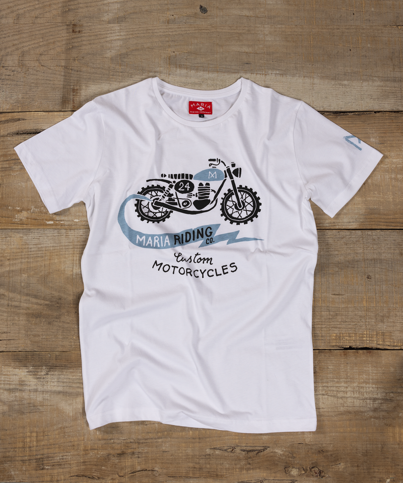 T-shirt - Old Scrambler - White