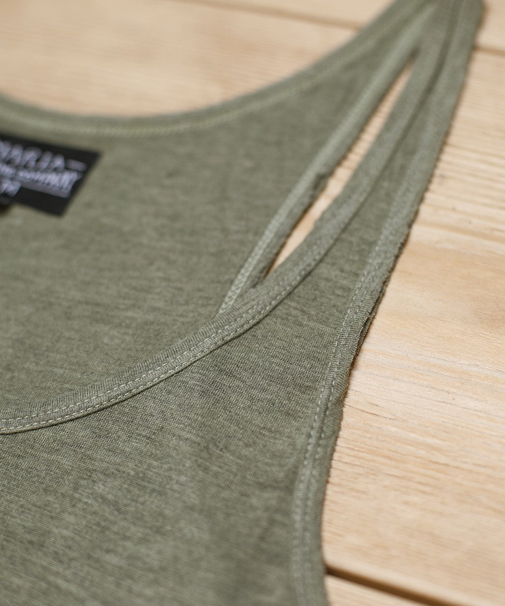 Women Top Tank - Army Green