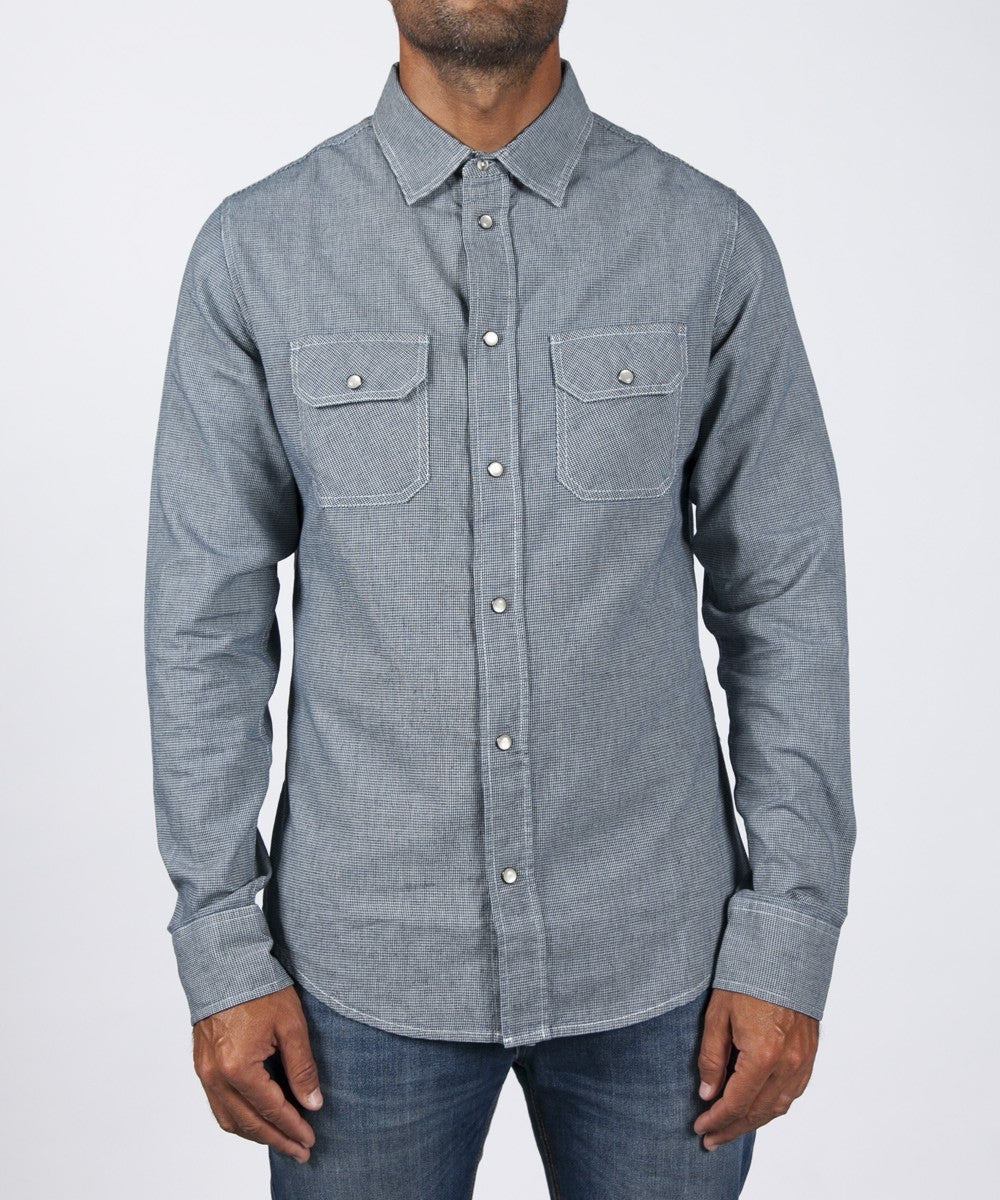 Men Salazar Shirt - Blue